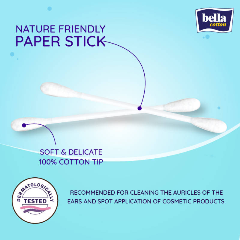 Cotton Buds with Paper Stick, Soft & Gentle,100% Cotton,Nature Friendly, Multipurposes | T32 - view 3