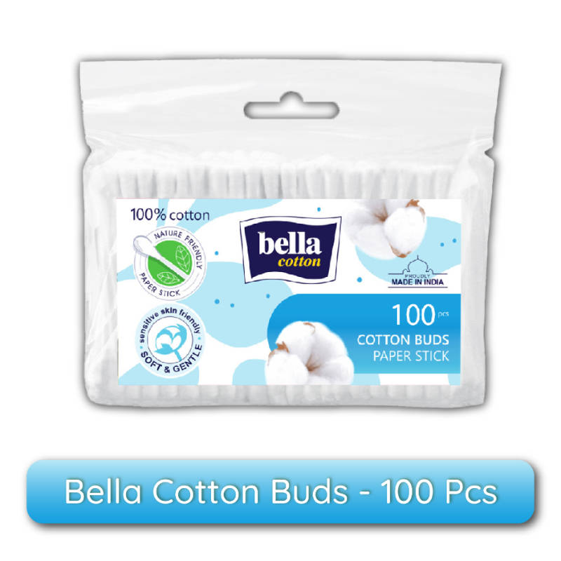 Cotton Buds with Paper Stick, Soft and Gentle, 100% Cotton, Nature Friendly | T32 - view 1