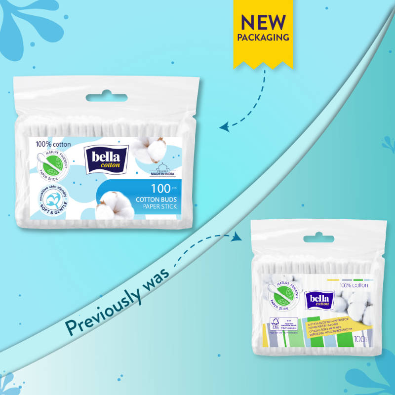 Cotton Buds with Paper Stick, Soft and Gentle, 100% Cotton, Nature Friendly | T32 - view 2