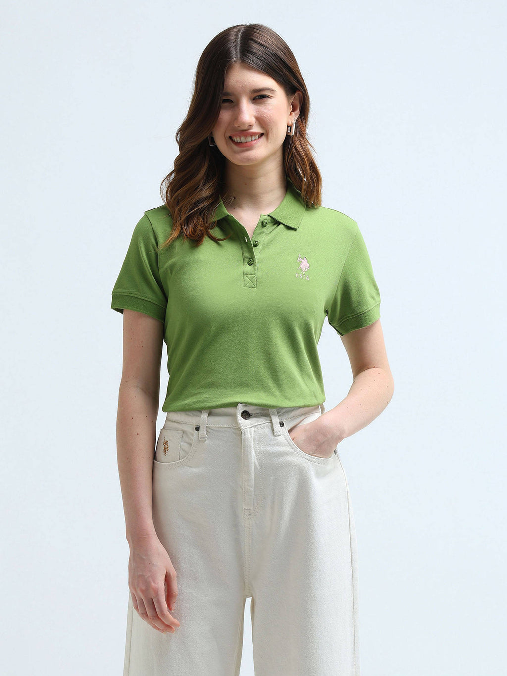 Solid Slim Polo T-shirt | PW43 - view 30