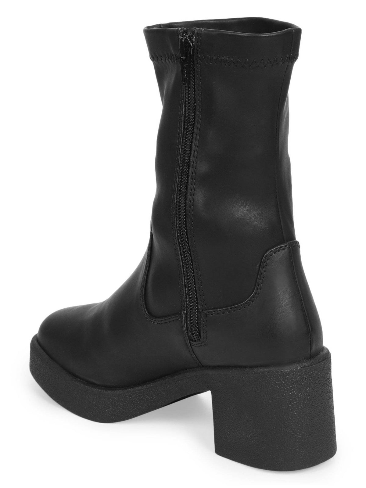 Black Solid Boots | BT61 - view 3