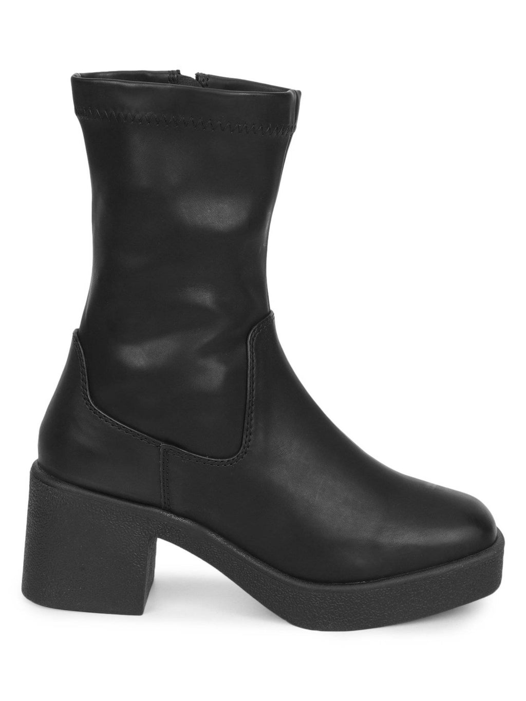 Black Solid Boots | BT61 - view 4