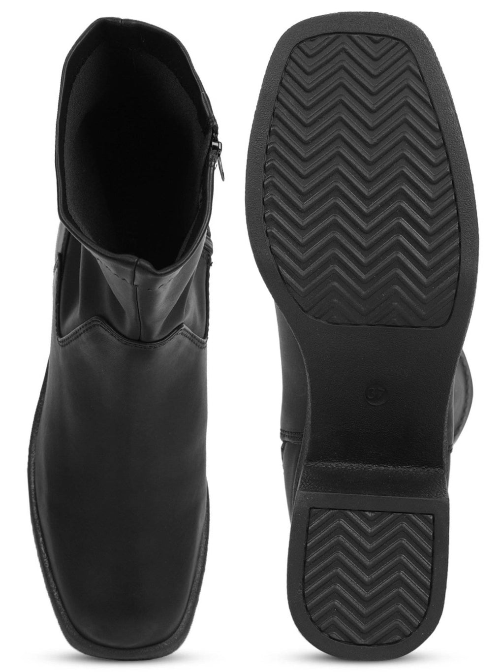 Black Solid Boots | BT61 - view 5