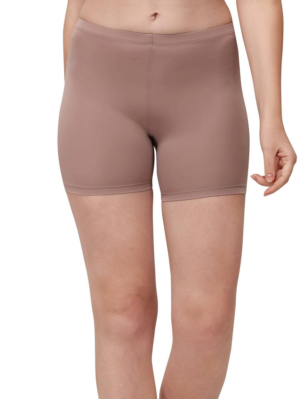 Mid Rise Soft Polyamide Spandex Mid Thigh Length Cycling Shorts - view 26