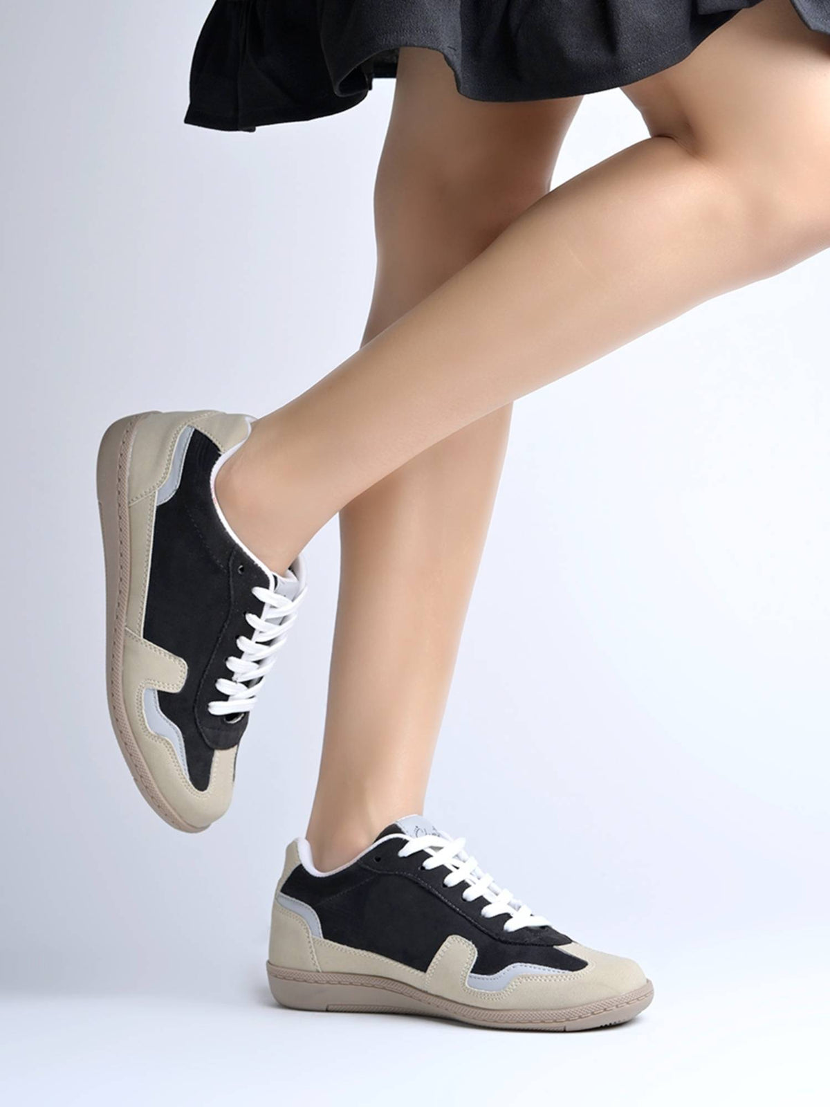 Women Black Suede Sneakers | SN09 - view 3