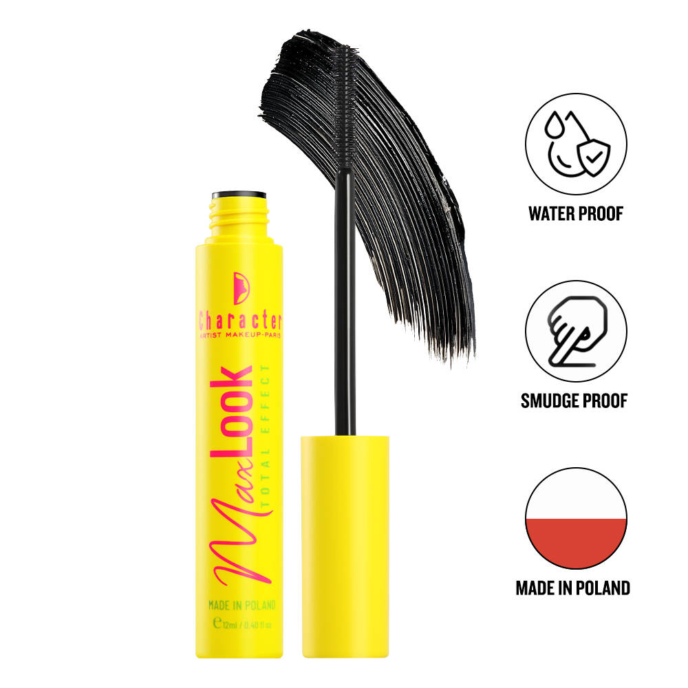Max Look Total Effect Mascara, Smudgeproof, Waterproof, Lasts Upto 24 Hrs - | E20 - view 1