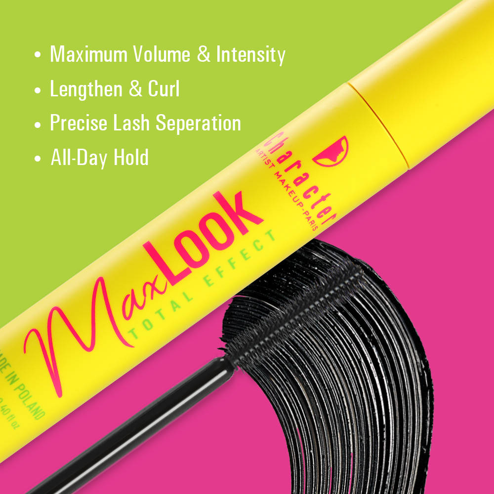 Max Look Total Effect Mascara, Smudgeproof, Waterproof, Lasts Upto 24 Hrs - | E20 - view 3