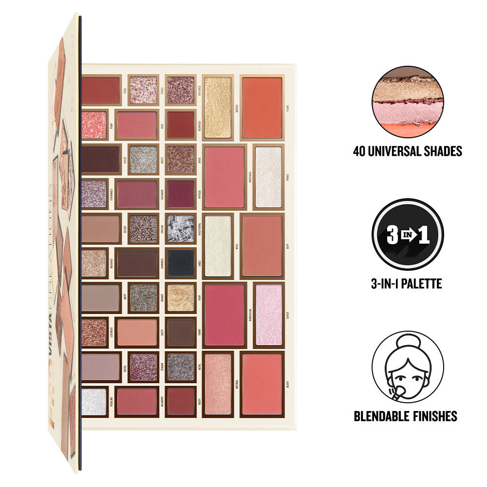 Pro Vista 40 Color Eyeshadow Palette | E20 - view 1
