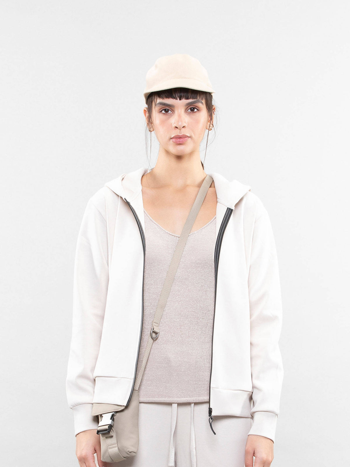 Women Black Zipper Hoodie | SS90 - view 4