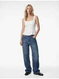 Sleeveless Peplum Top - White | pt51 - view 1