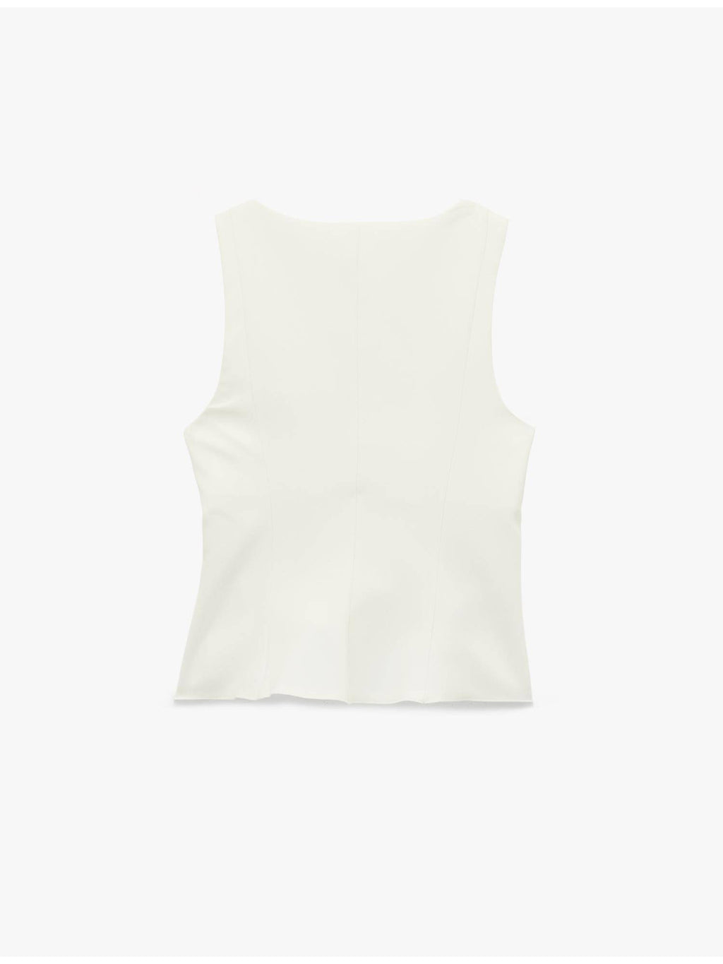 Sleeveless Peplum Top - White | pt51 - view 3