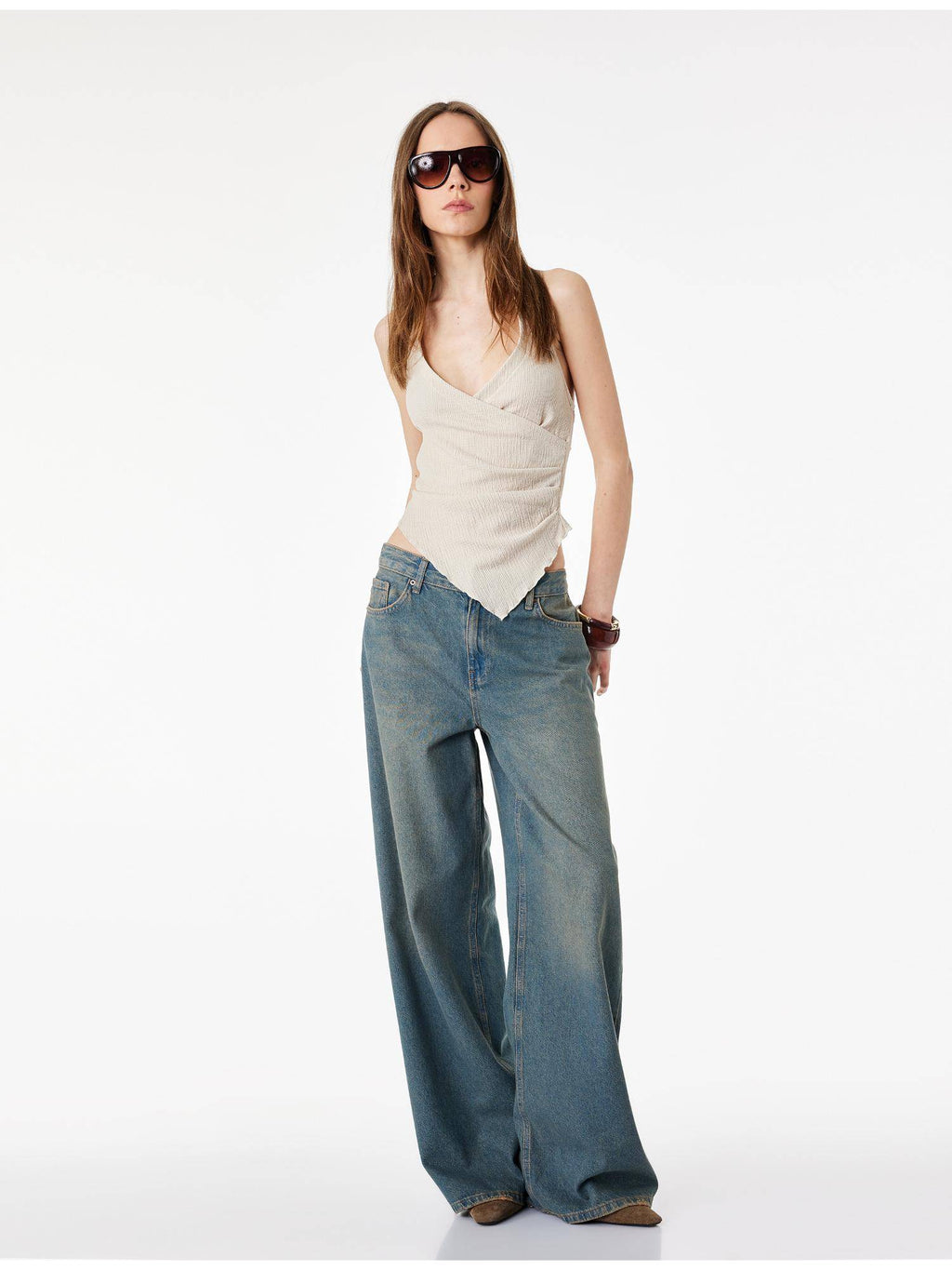 Halter Neck Top - Beige | HT67 - view 3