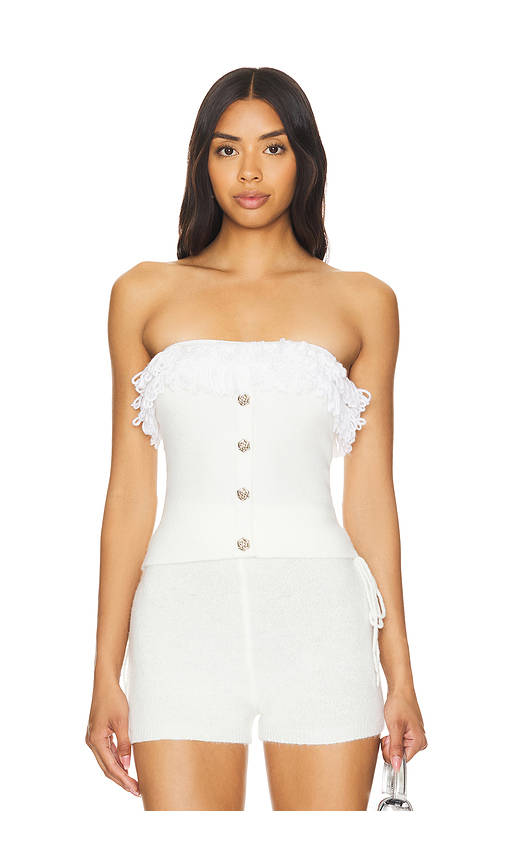 Rosie Ruffle Knit Tube Top | TT90 - view 1