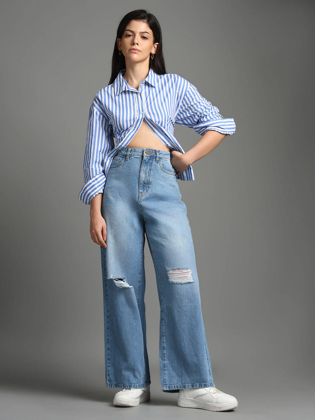 High Rise Wide Leg Jeans | WL90 - view 3