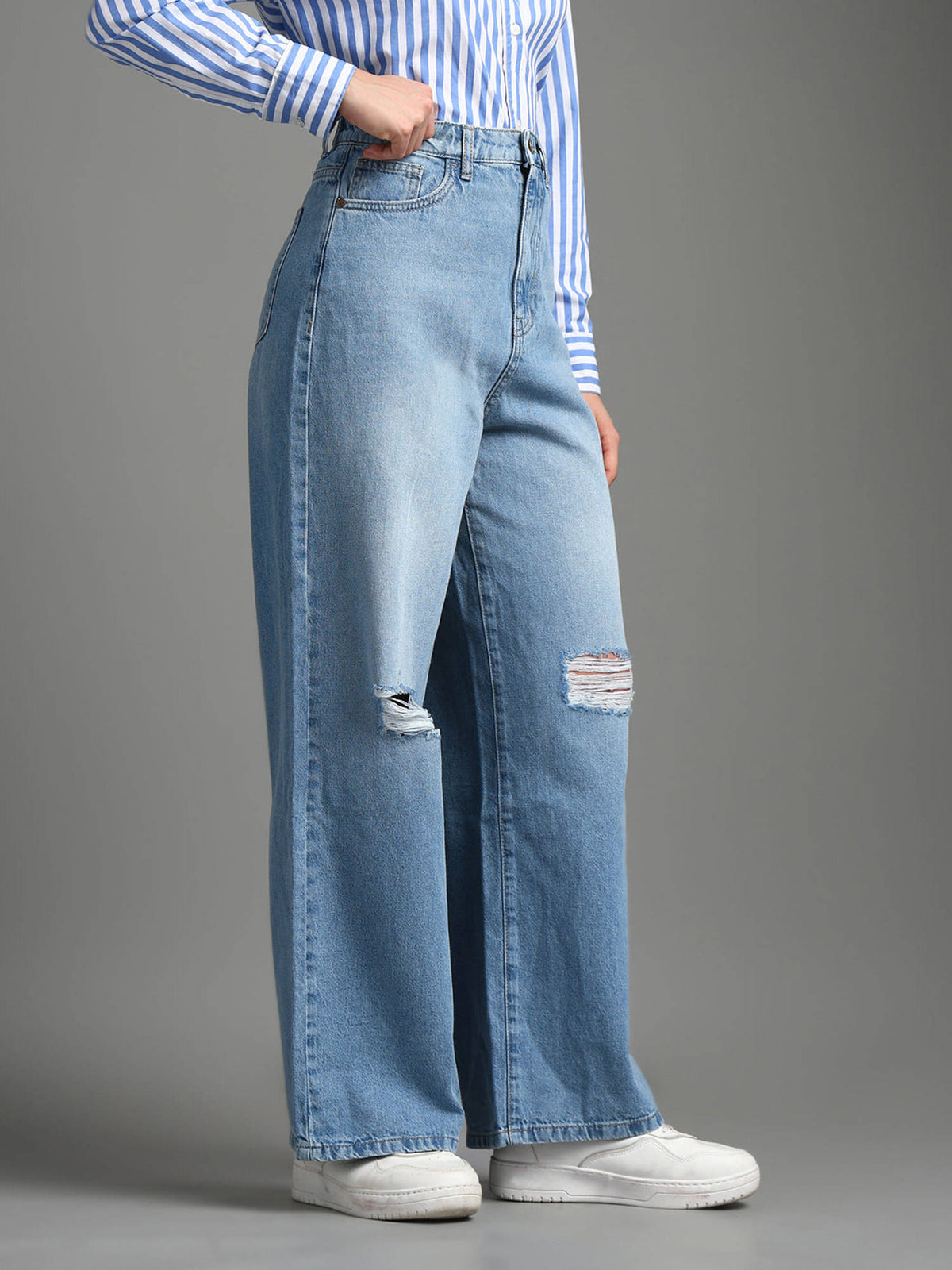 High Rise Wide Leg Jeans | WL90 - view 4
