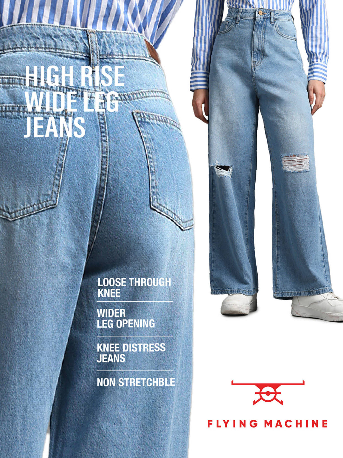 High Rise Wide Leg Jeans | WL90 - view 8