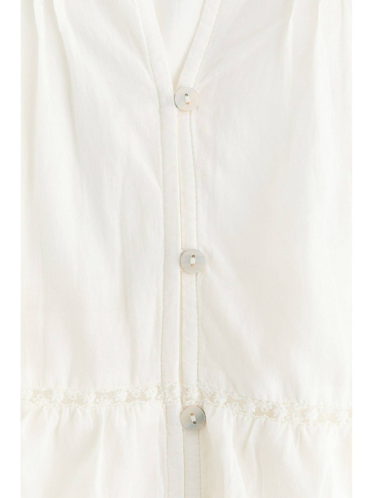 Women White Puff-Sleeved Blouse | S67 - view 6