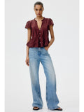 Women White Puff-Sleeved Blouse | S67 - view 14
