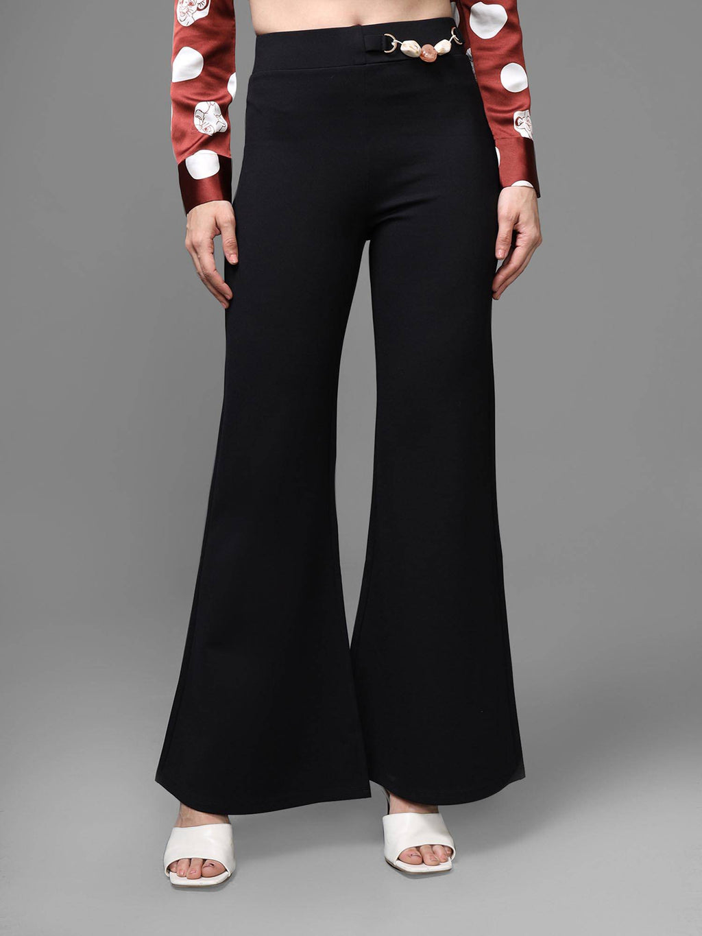 White Mateo Flared Jeggings | RF89 - view 8