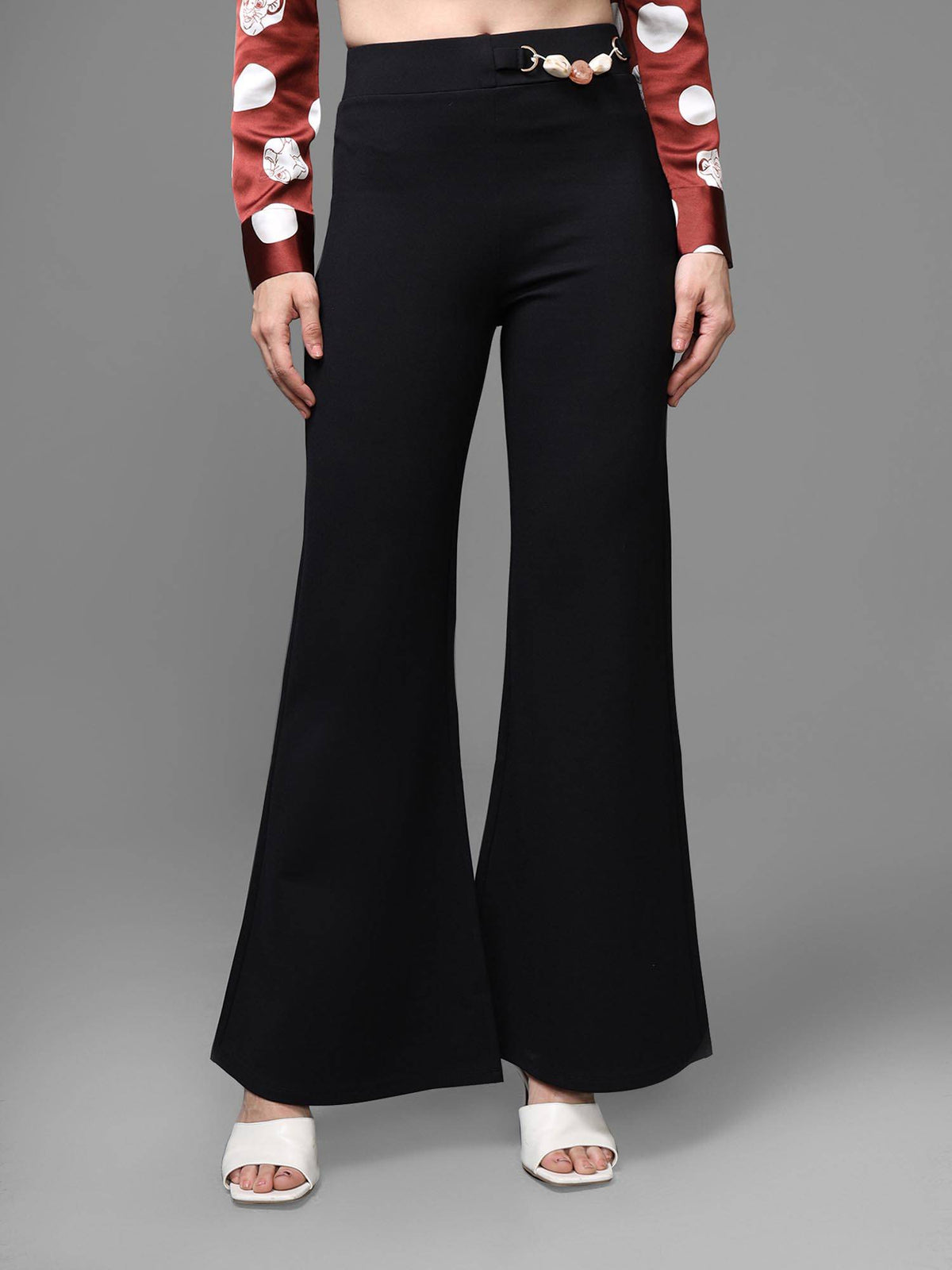White Mateo Flared Jeggings | RF89 - view 8