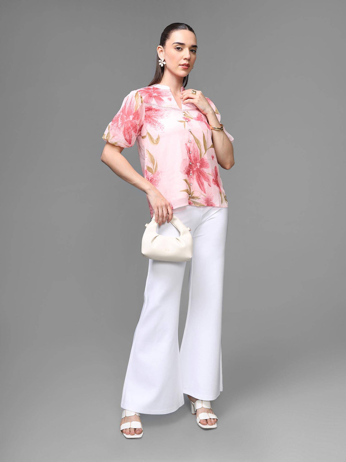 White Mateo Flared Jeggings | RF89 - view 7