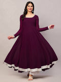 Women Off-White Georgette Hand Embroidery Anarkali Kurta | U3S - view 45