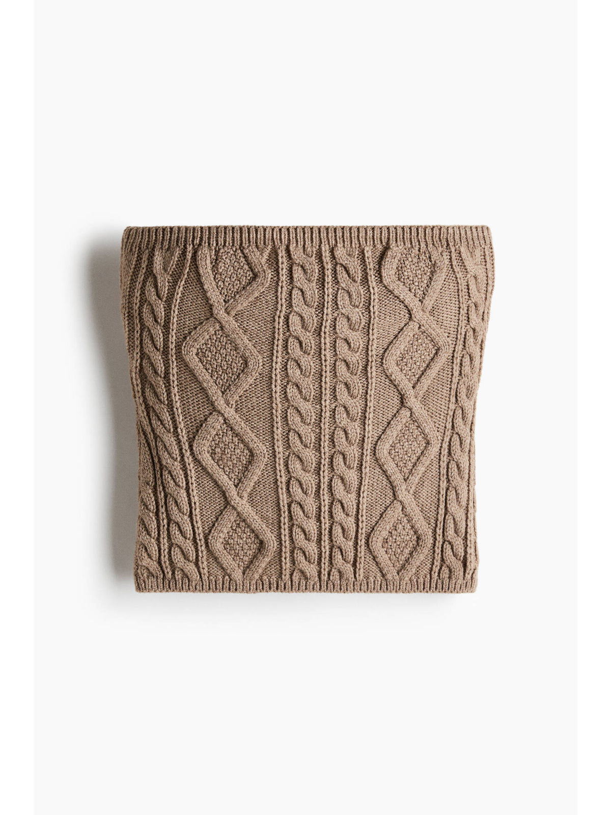Women Beige Cable-Knit Tube Top | TT90 - view 4