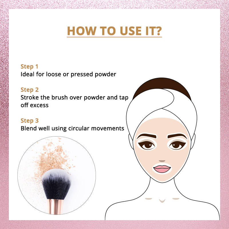 All Day Matte Oil Control Face Compact Powder+Nykaa Cosmetics Blend Pro Powder Brush | C83 - view 5