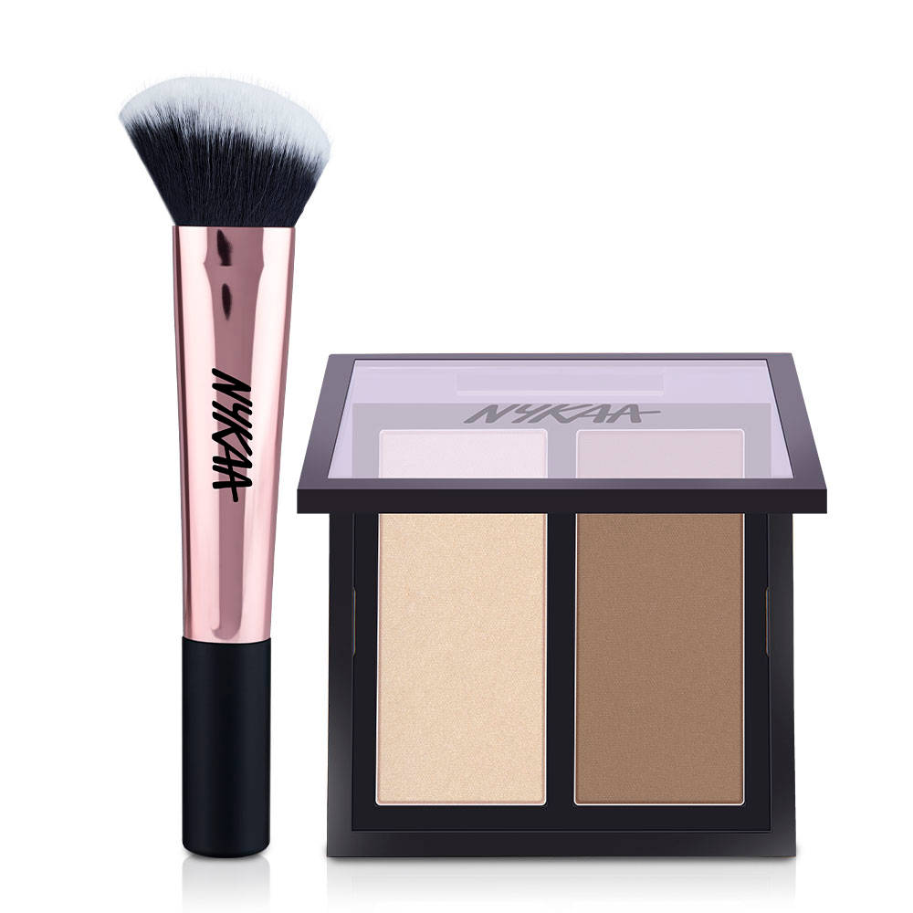 Contour & Highlight Duo + Nykaa Cosmetics Blend Pro Contour Brush | C83 - view 1