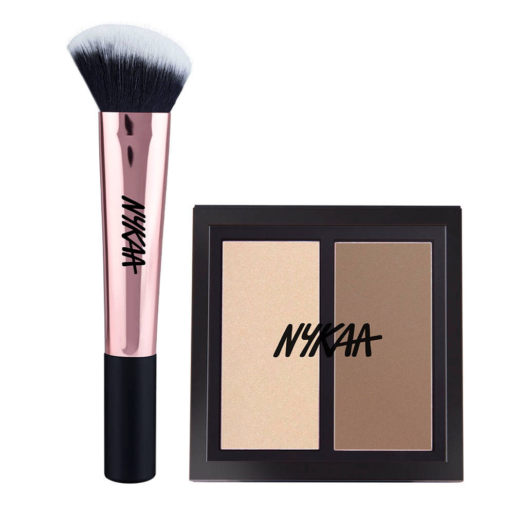 Contour & Highlight Duo + Nykaa Cosmetics Blend Pro Contour Brush | C83 - view 5