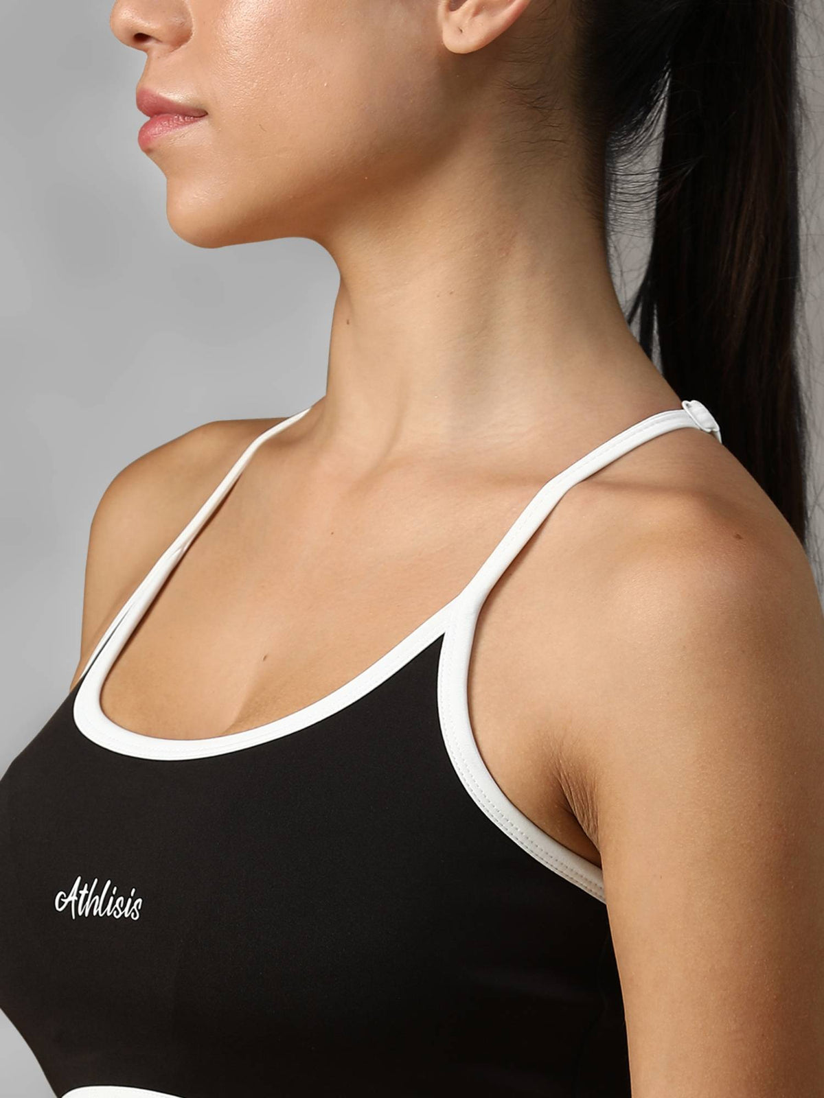 Maroon Spandex Solid Sports Bra | sb09 - view 12