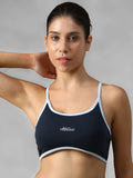 Maroon Spandex Solid Sports Bra | sb09 - view 13