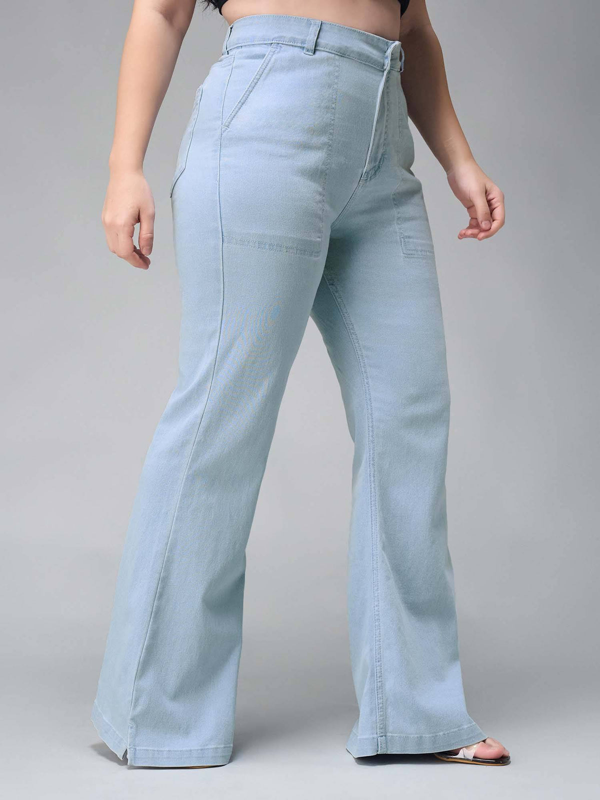 A+ Curve Collection Plus Size Bootcut High Rise Denim Jeans | BT10 - view 3