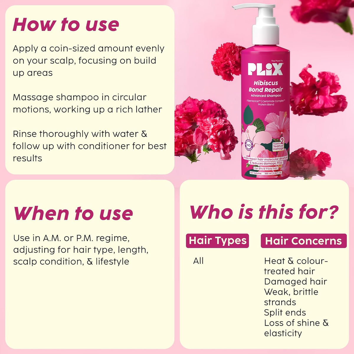 The Plant Fix Hibiscus Bond Repair Advanced Shampoo | PL1 - view 7