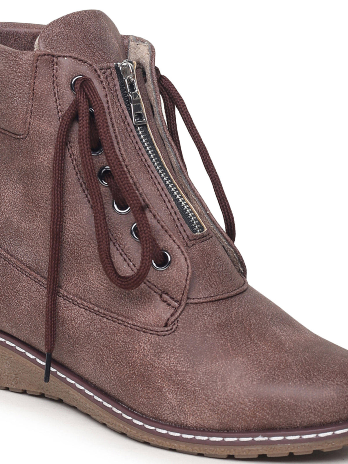 Solid Brown Casual Boots | BT61 - view 2