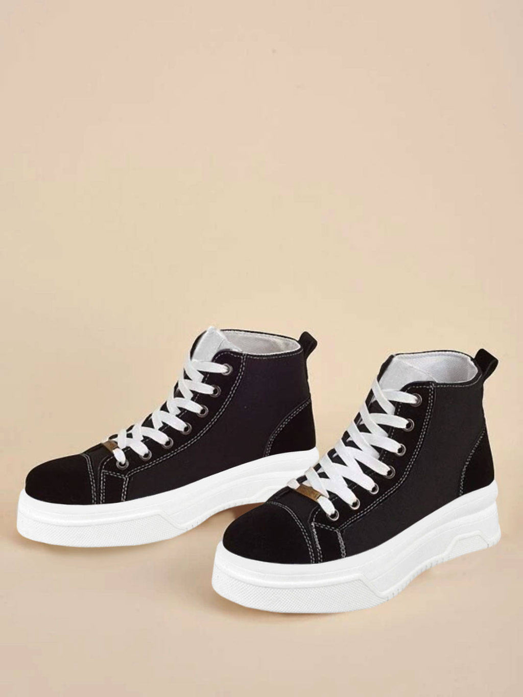 Women Black Solid Sneakers | SN09 - view 2