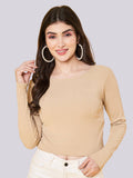 Women Black Solid Ribbed Crop Top | CT61 - view 33