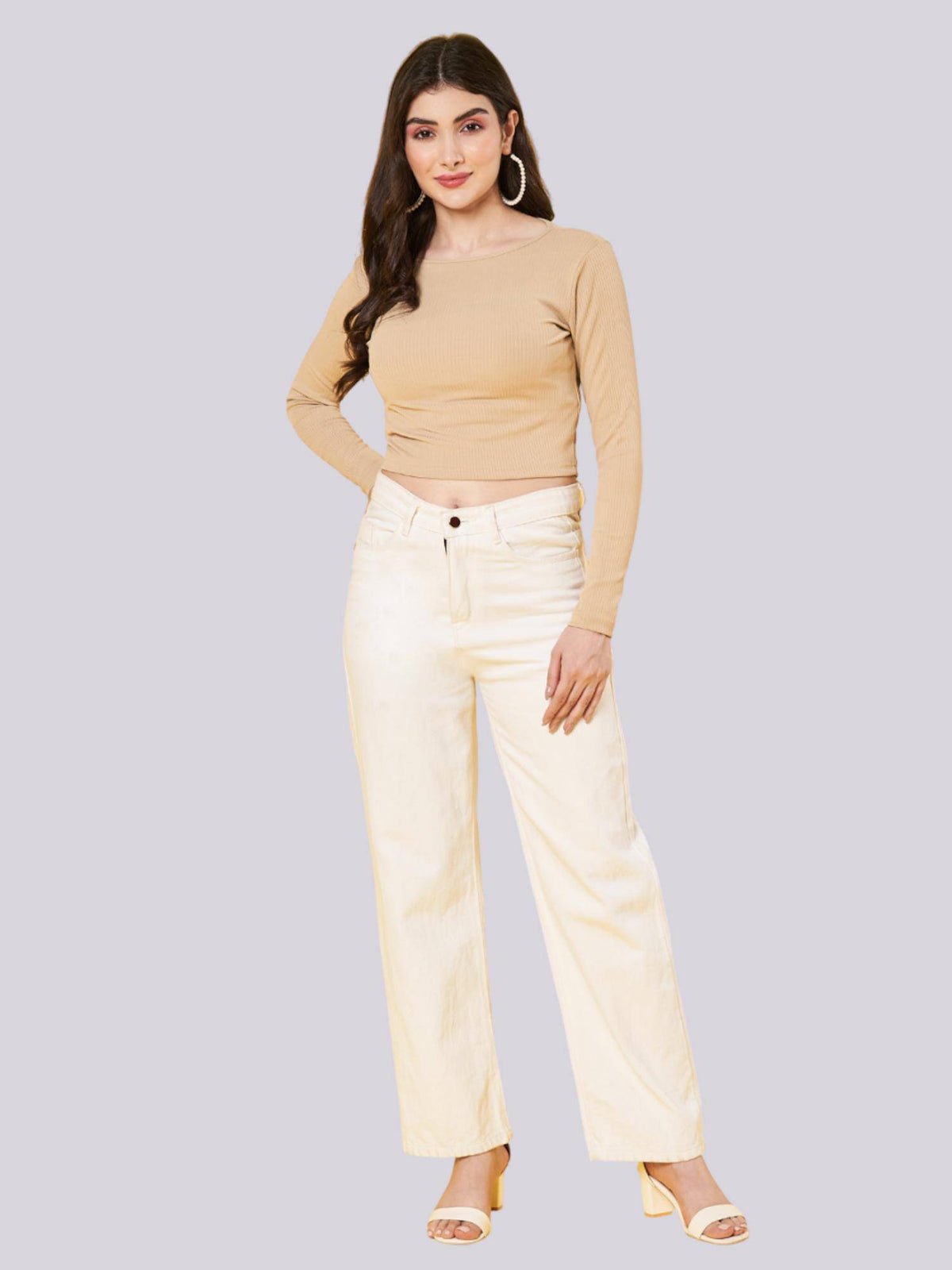 Women Black Solid Ribbed Crop Top | CT61 - view 39