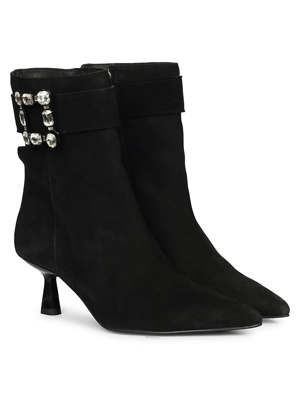 Women Black Leather Casual Boots | BT61 - view 1