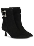 Women Black Leather Casual Boots | BT61 - view 1