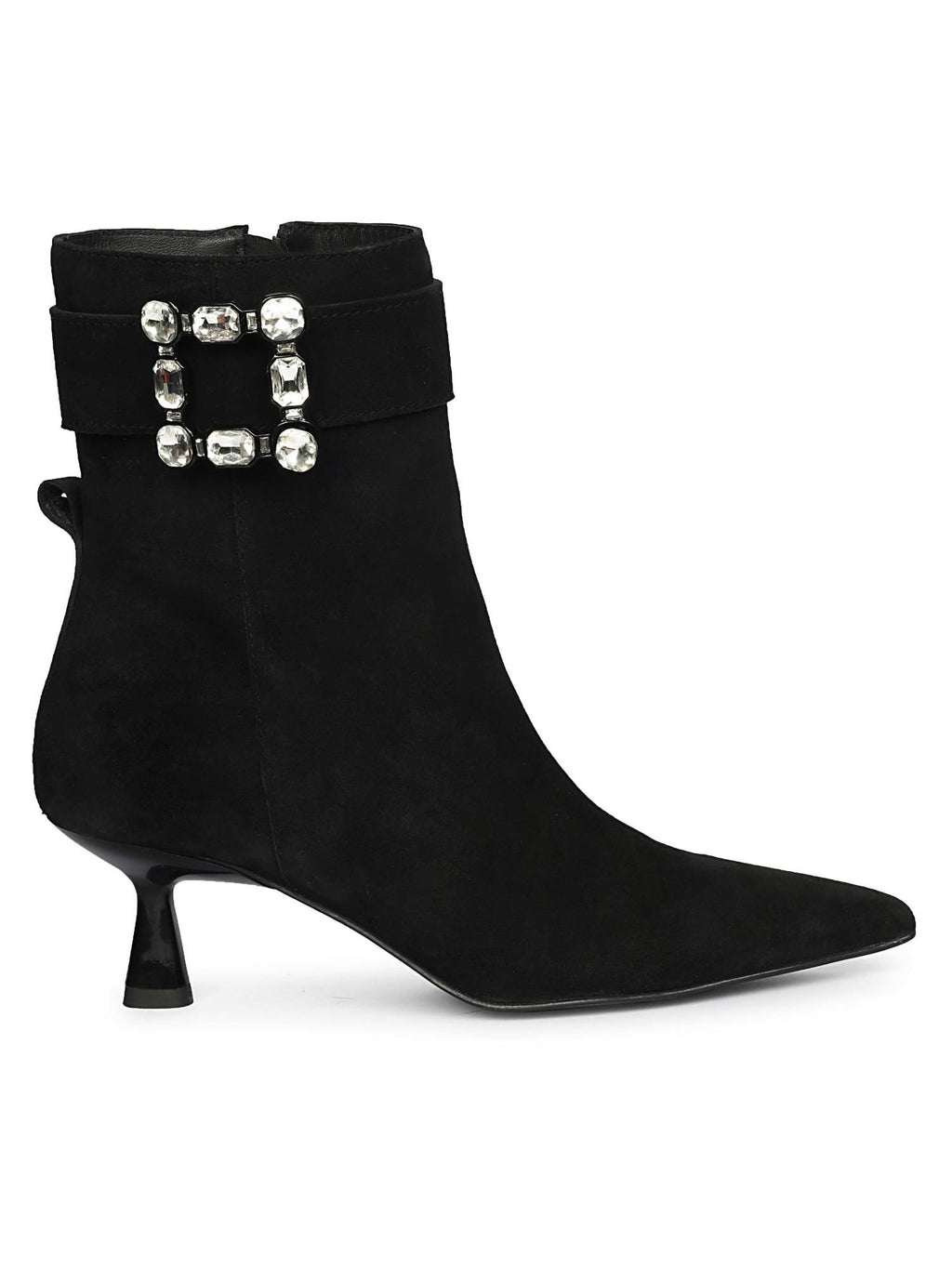 Women Black Leather Casual Boots | BT61 - view 2
