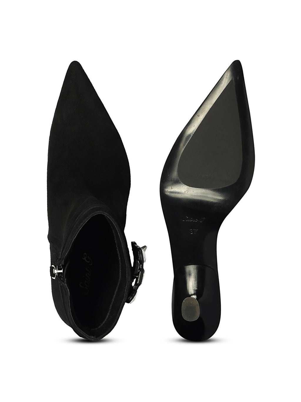 Women Black Leather Casual Boots | BT61 - view 6
