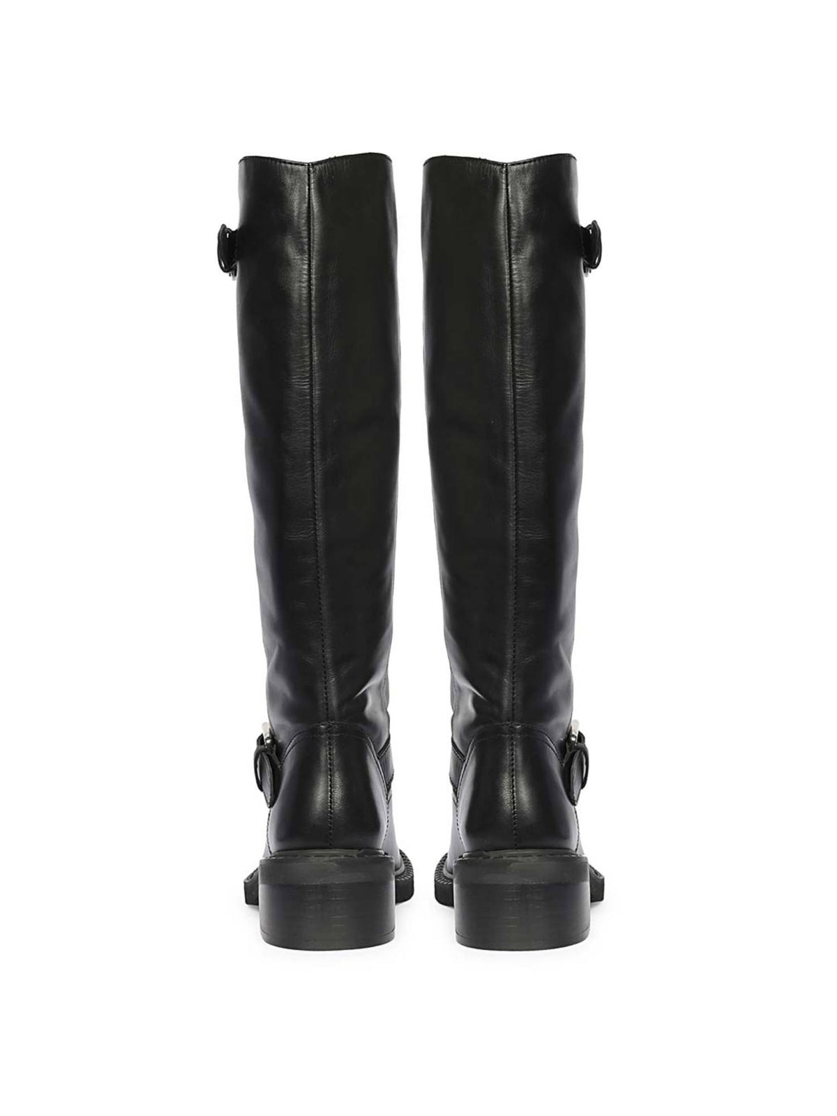 Women Black Leather Buckle Boots | BT61 - view 5