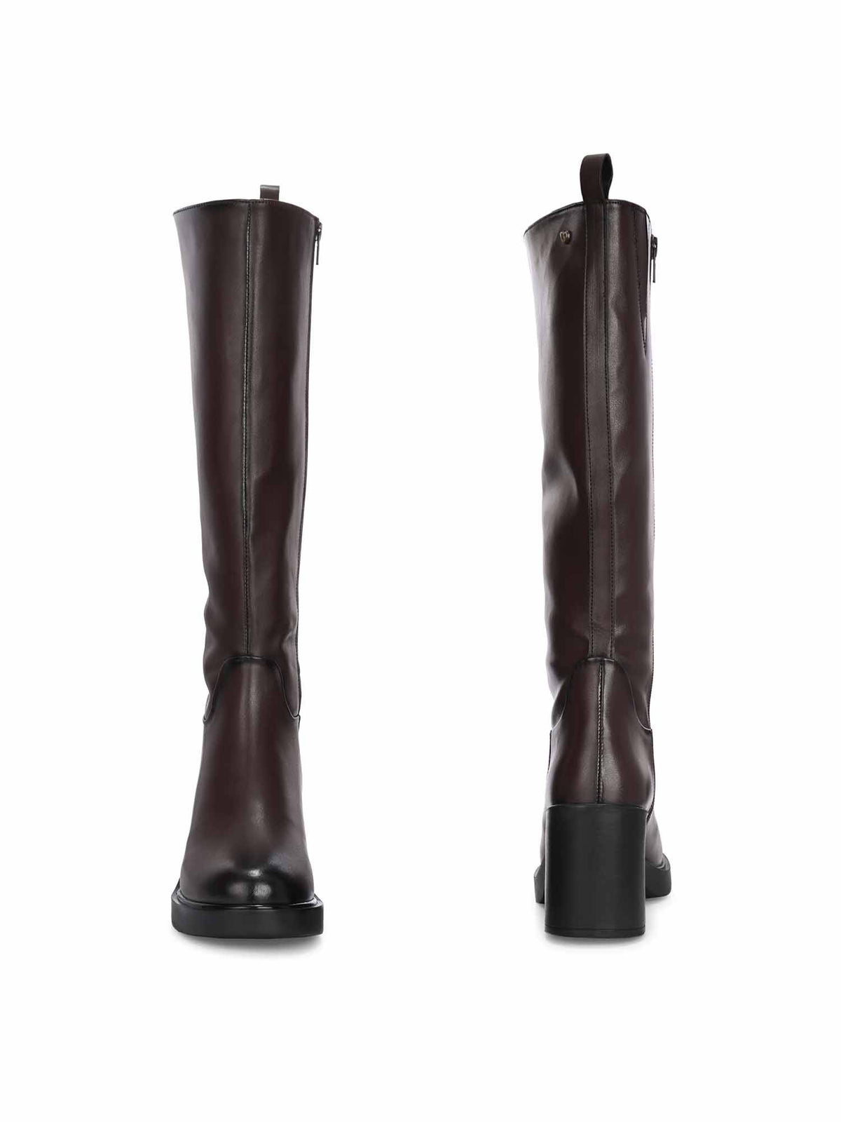 Women Brown Synthetic Round Toe High Top Casual Boots | BT61 - view 2