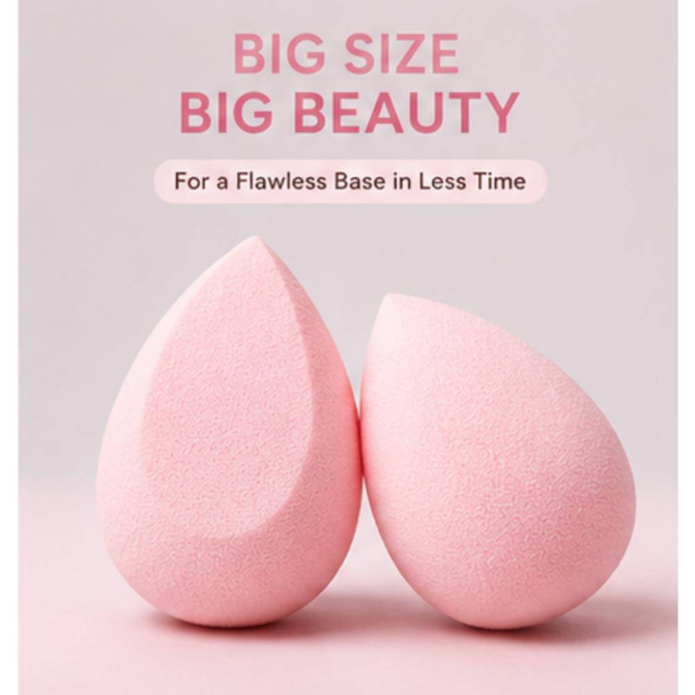 6 Pc Makeup Applicators in Mixed Colours- Beauty Sponge Blenders & Pizza Powder Puffs | T32 - view 2