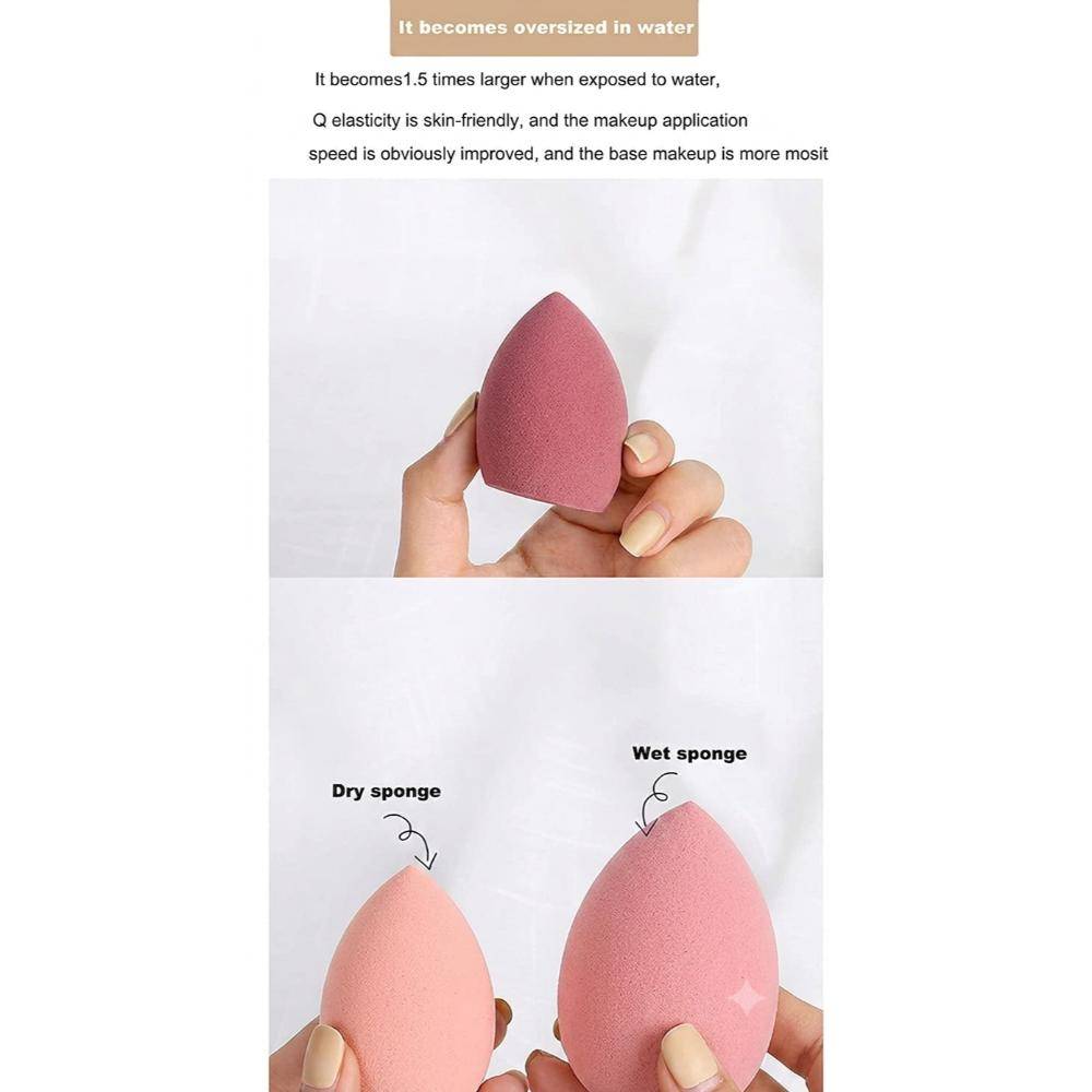 4 Makeup Sponges In Box - Beauty Applicator Puffs & Storage Case | C83 - view 5