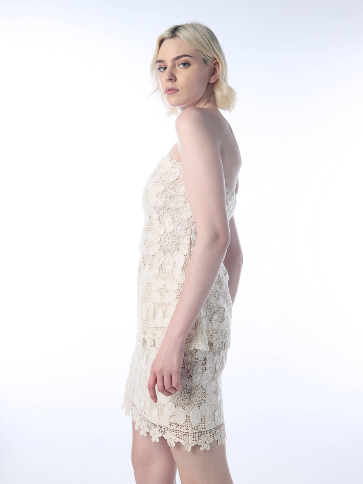 Women Beige Embroidered Top | TT90 - view 5