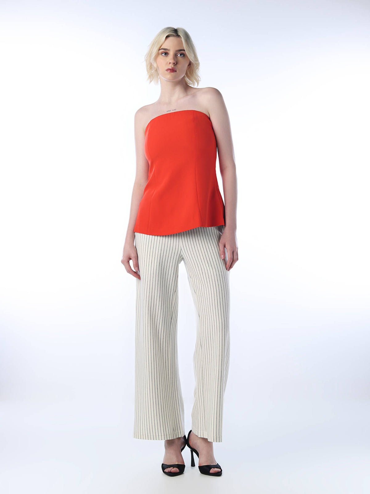 Women Orange Solid Top | TT90 - view 2