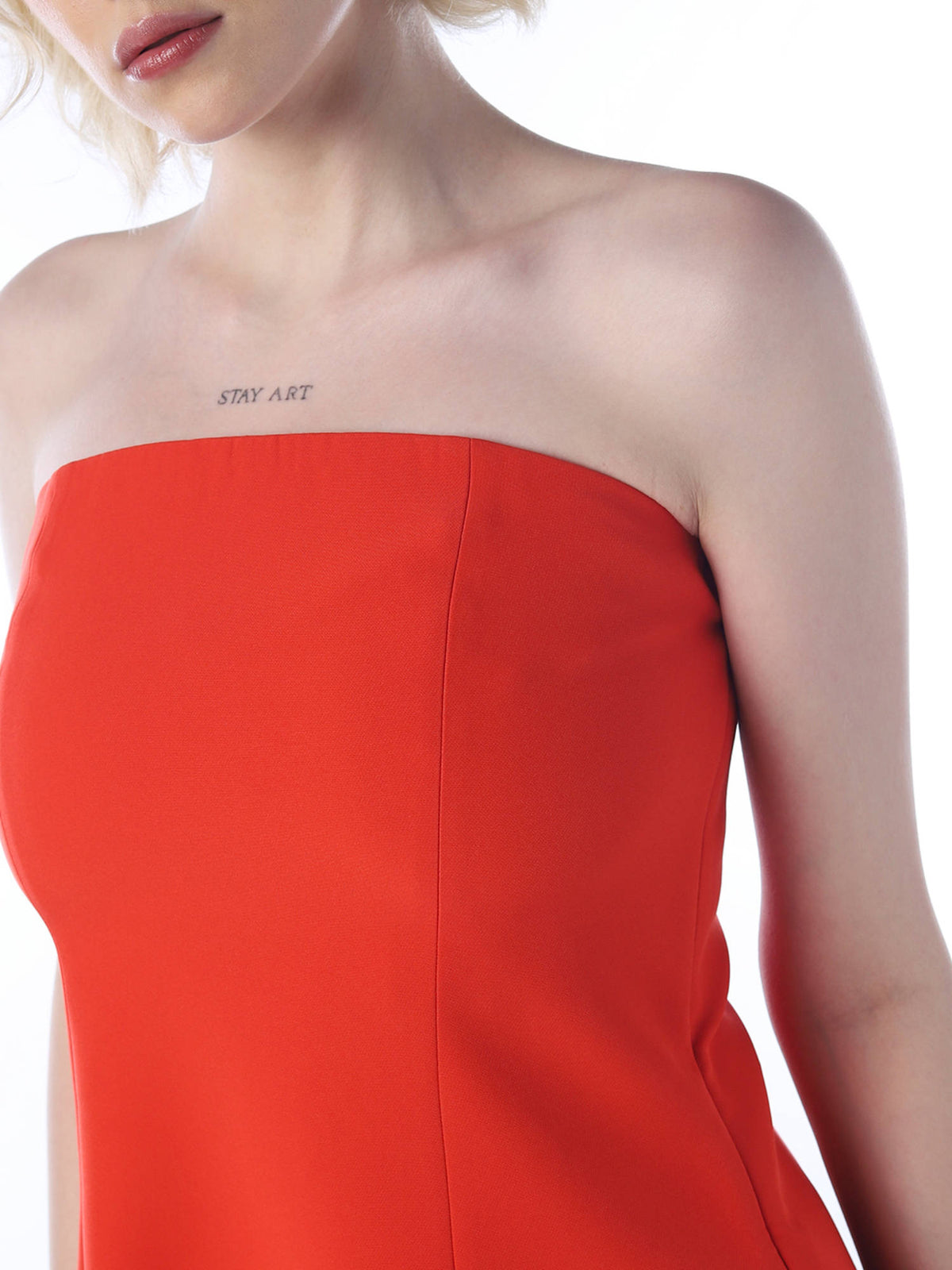 Women Orange Solid Top | TT90 - view 4