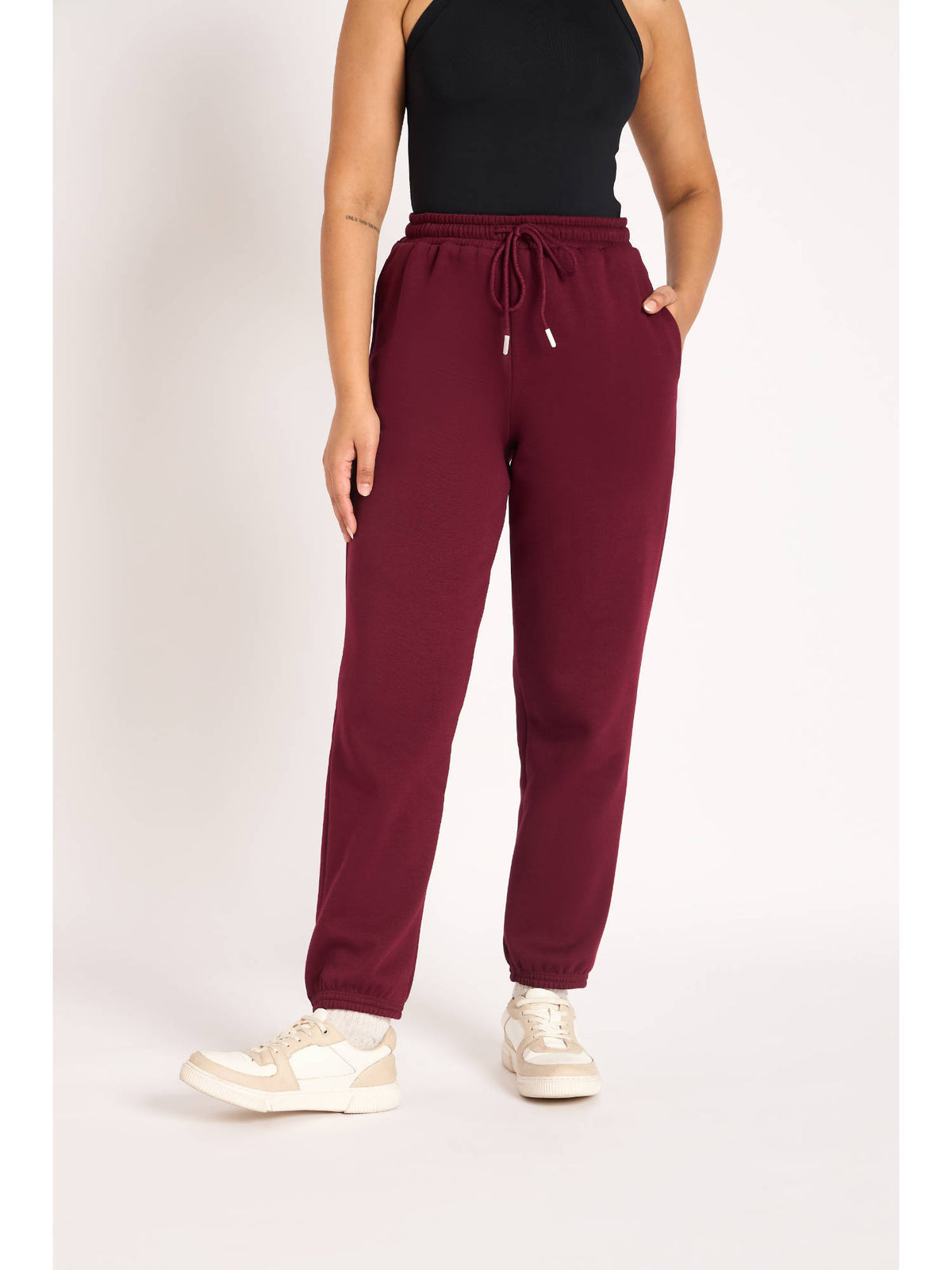 Wine Fleece Joggers | WJ89 - view 1